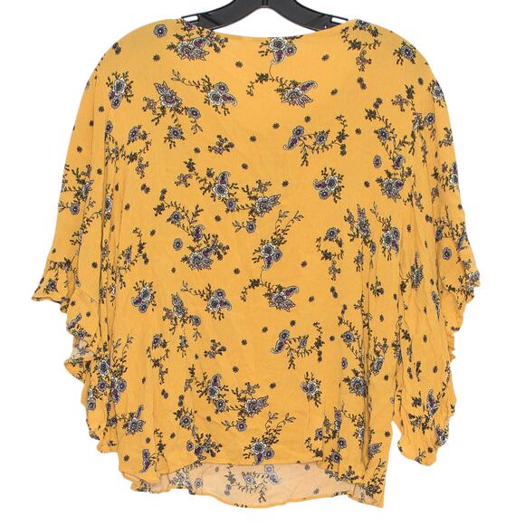 LC Lauren Conrad Top Boho Cottage Prairie Peasant Coastal Grandma Floral XXL - Picture 2 of 5